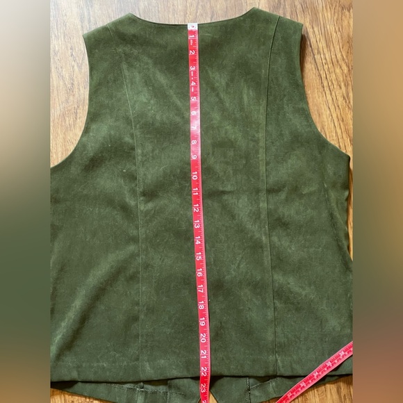 Vintage 90s Suede Vest - Great Condition! - Picture 2 of 5